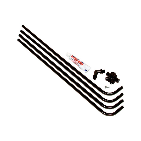 Dial Mfg Dial 4 Way Side Black Plastic Evaporative Cooler Water Hook-Up Kit 4491 - main